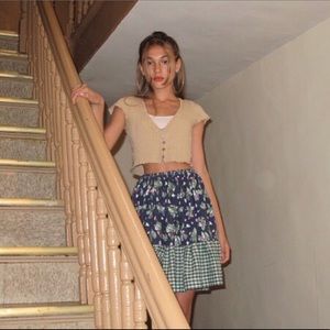 Cute thrifted top & skirt